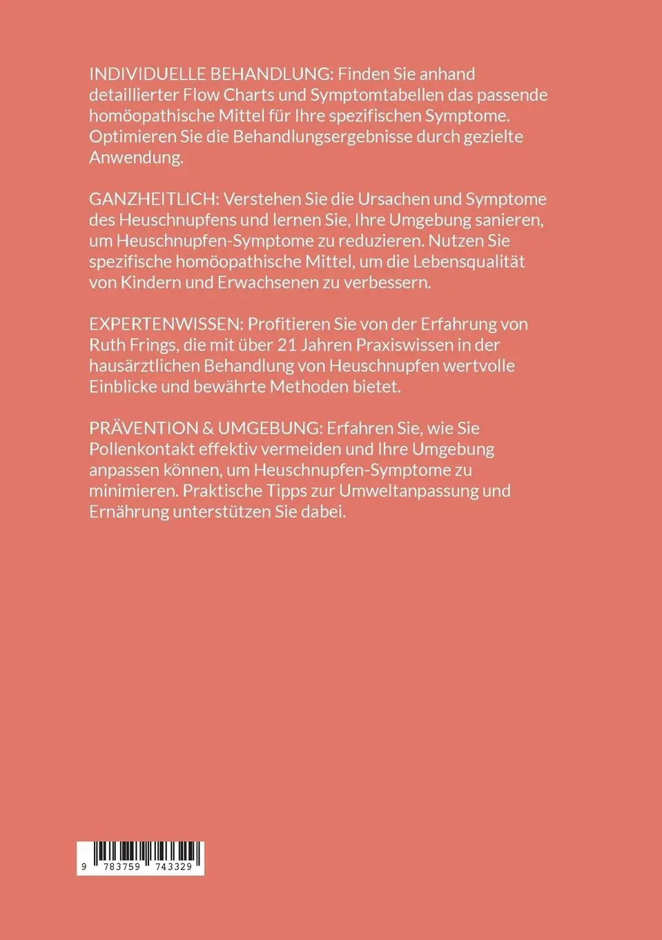 Rückseite: 9783759743329 | Heuschnupfen bei Kindern &amp; Erwachsenen mit Homöopathie behandeln