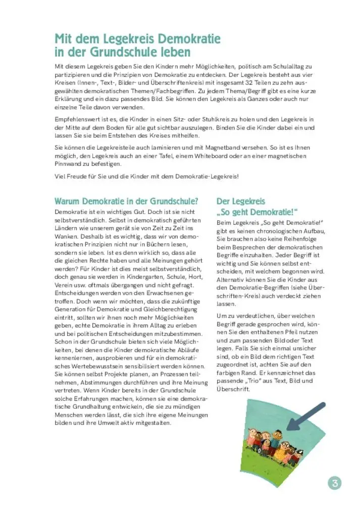 Bild: 4260694923429 | So geht Demokratie! Legekreis für die Grundschule in 10 Bildern | 8 S.