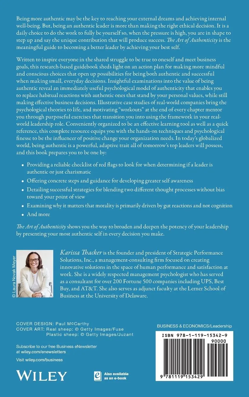 Rückseite: 9781119153429 | The Art of Authenticity | Karissa Thacker | Buch | 220 S. | Englisch