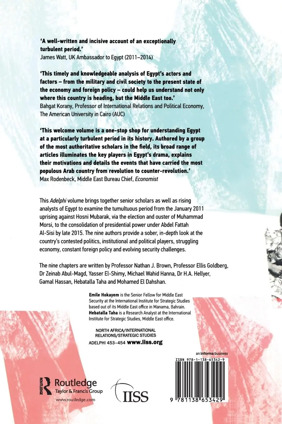 Rückseite: 9781138653429 | Egypt after the Spring | Revolt and Reaction | Emile Hoyakem (u. a.)