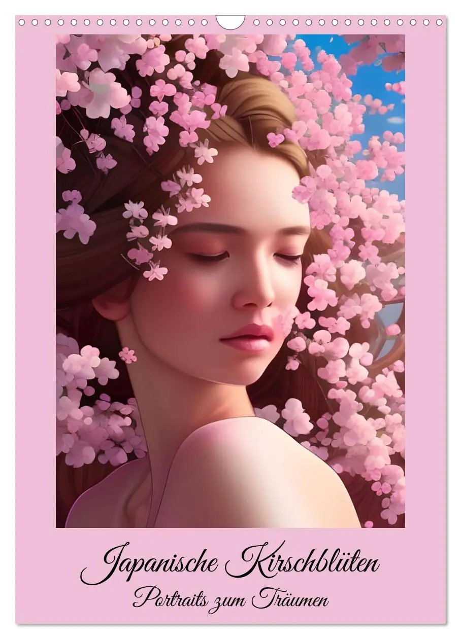 Cover: 9783516323429 | Japanische Kirschblüten - Portraits zum Träumen (Wandkalender 2026...