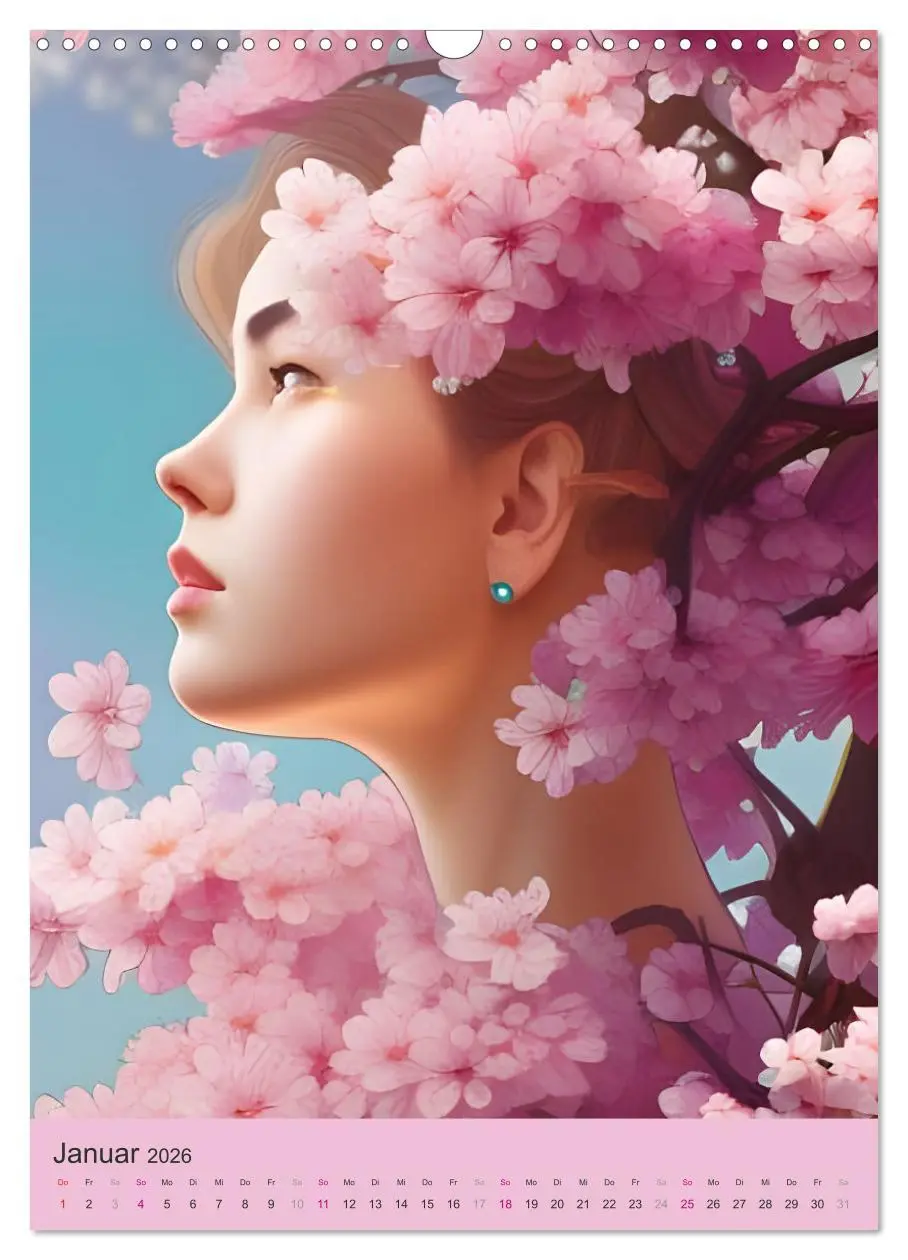 Bild: 9783516323429 | Japanische Kirschblüten - Portraits zum Träumen (Wandkalender 2026...