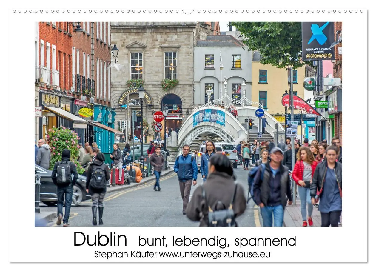 Cover: 9783457773529 | Dublin bunt, lebendig, spannend (Wandkalender 2026 DIN A2 quer),...