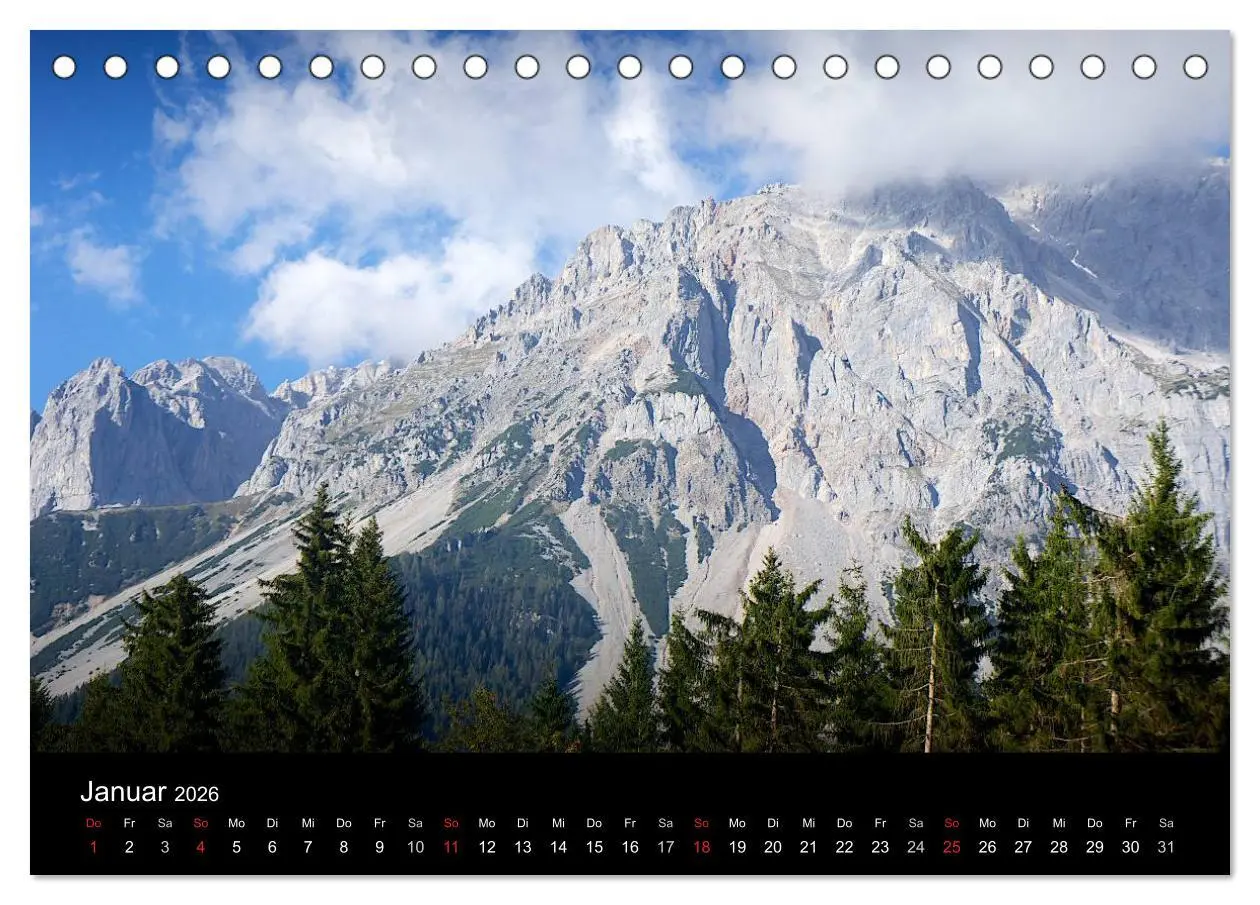 Bild: 9783516173529 | Der Dachstein - Massiv in den Alpen (Tischkalender 2026 DIN A5...