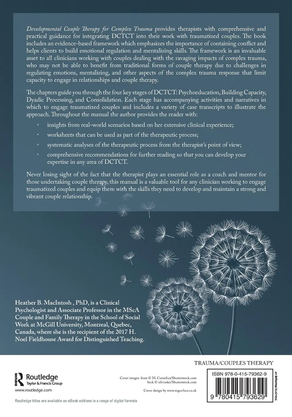 Rückseite: 9780415793629 | Developmental Couple Therapy for Complex Trauma | Heather B. Macintosh