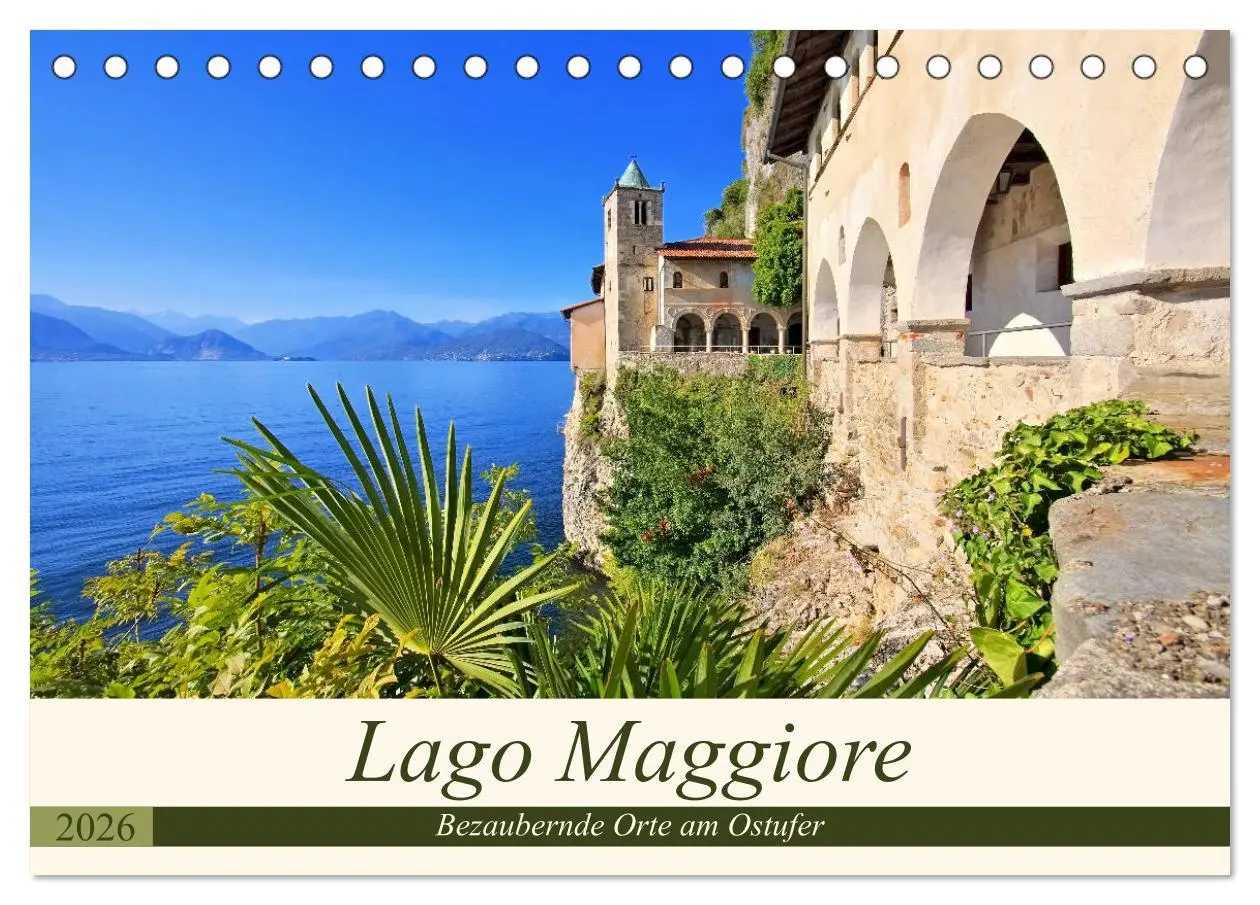 Cover: 9783457833629 | Lago Maggiore - Bezaubernde Orte am Ostufer (Tischkalender 2026 DIN...
