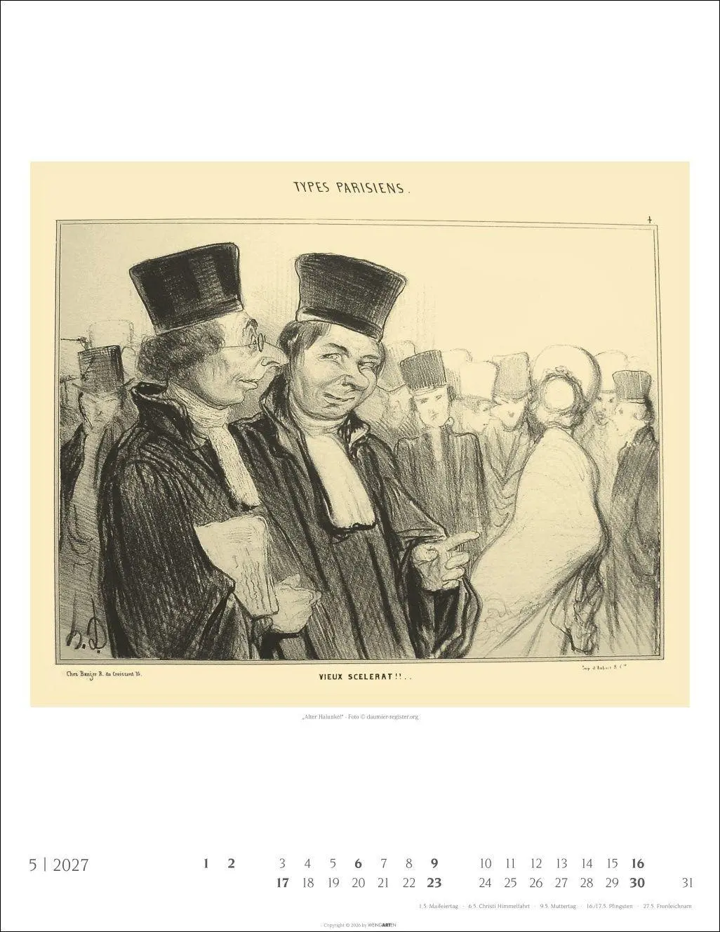 Bild: 9783839903629 | Honoré Daumier: Die Juristen Kalender 2027 | Honoré Daumier | Kalender