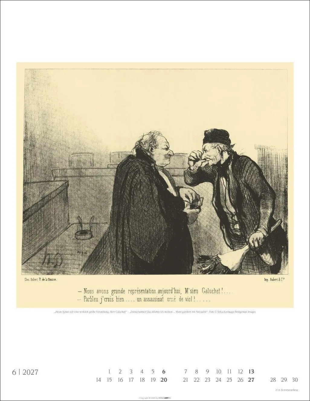 Bild: 9783839903629 | Honoré Daumier: Die Juristen Kalender 2027 | Honoré Daumier | Kalender
