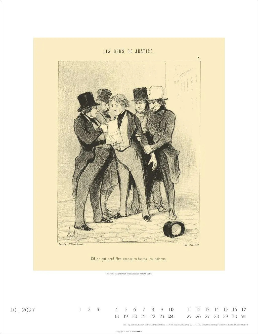 Bild: 9783839903629 | Honoré Daumier: Die Juristen Kalender 2027 | Honoré Daumier | Kalender