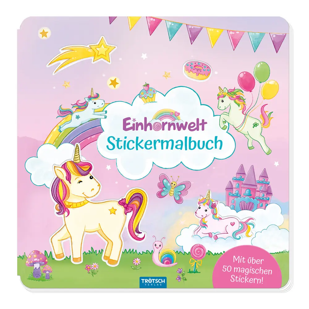 Cover: 9783988023629 | Trötsch Malbuch Stickermalbuch Einhornwelt | Co.KG | 16 S. | Deutsch