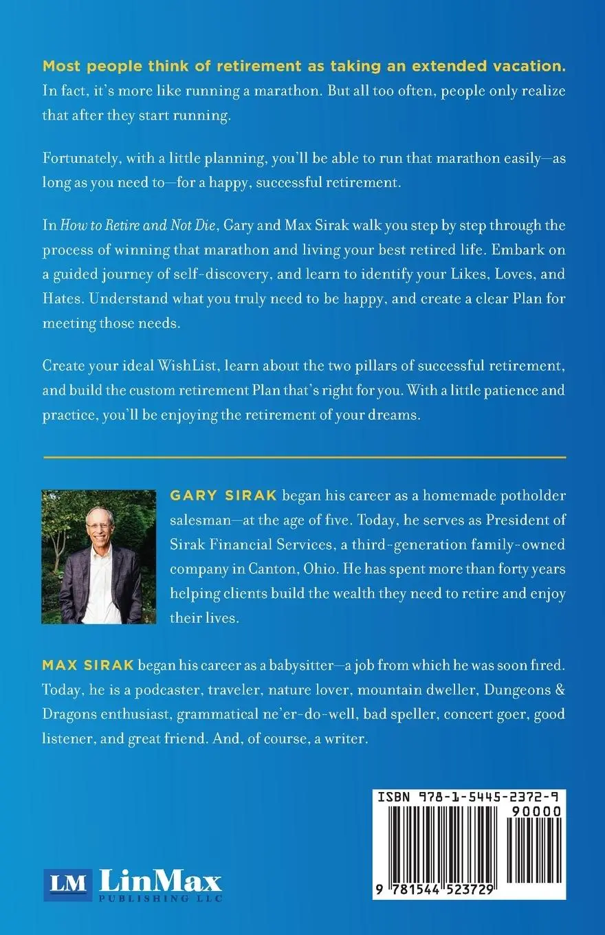 Rückseite: 9781544523729 | How to Retire and Not Die | The 3 Ps That Will Keep You Young | Buch