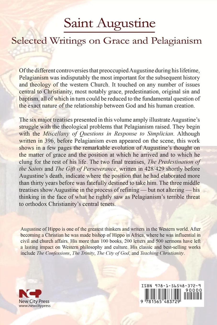 Rückseite: 9781565483729 | Selected Writings on Grace and Pelagianism | Study Edition | Hippo