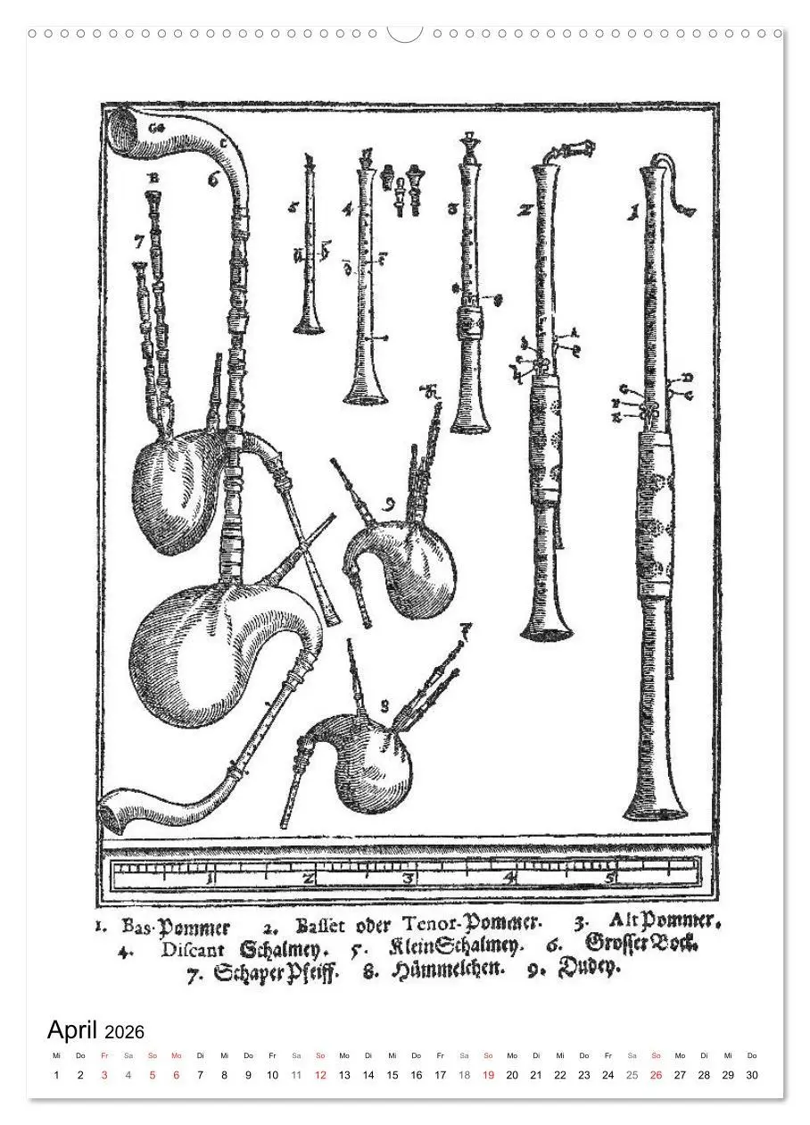 Bild: 9783516393729 | Michael Praetorius Syntagma Musicum (Wandkalender 2026 DIN A2...