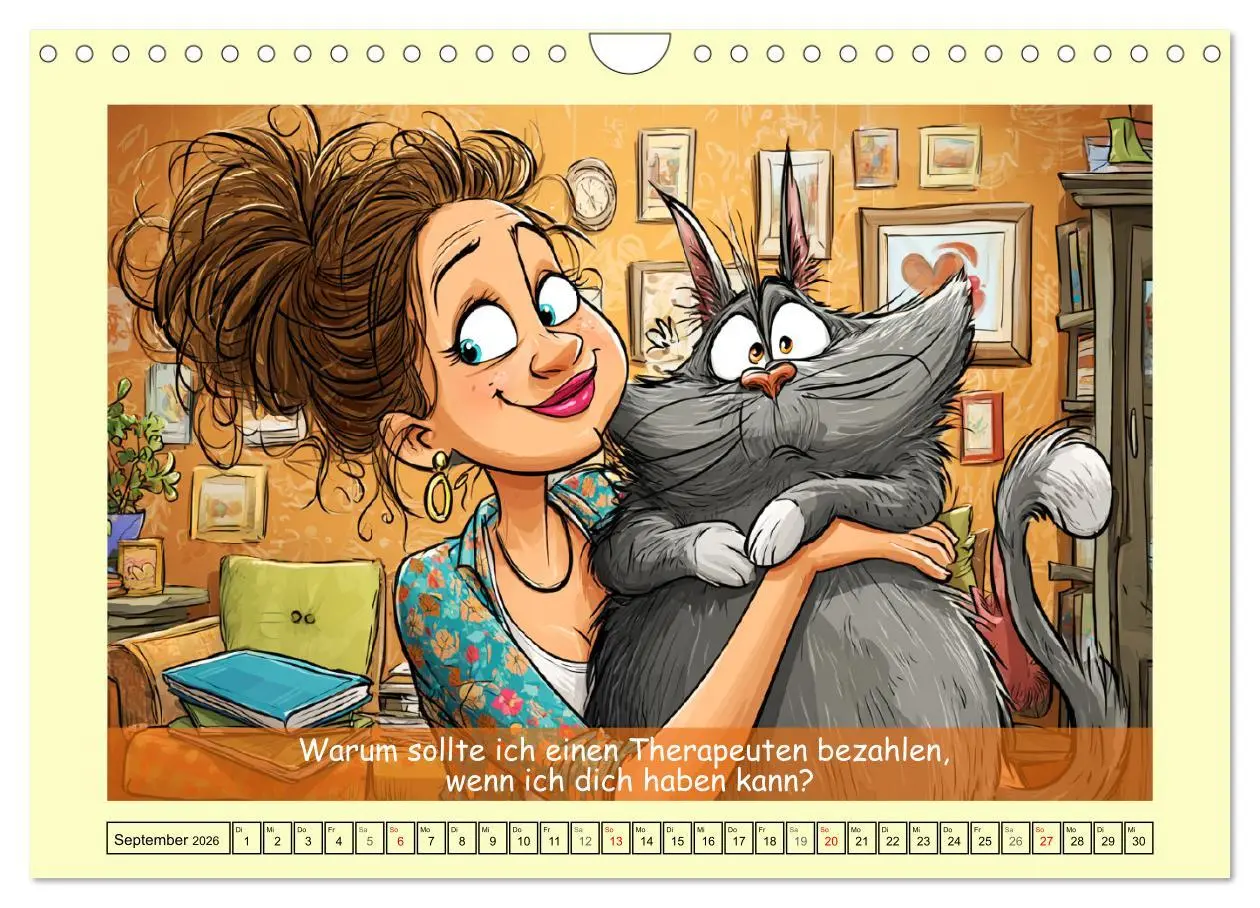 Bild: 9783516603729 | Katzen und Frauen. Lustige Cartoons vom täglichen Chaos...