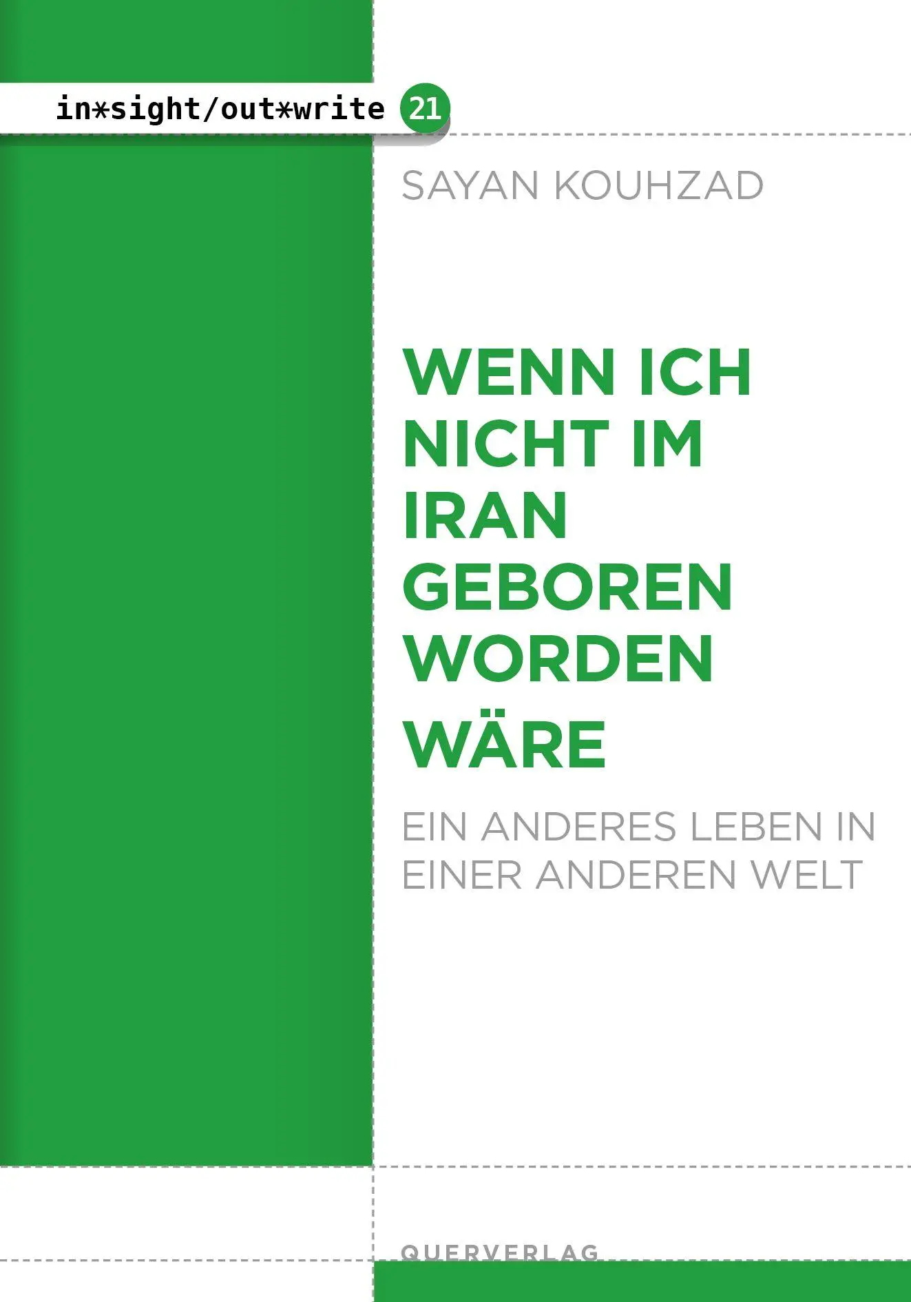 Cover: 9783896563729 | Wenn ich nicht im Iran geboren worden wäre | Sayan Kouhzad | Buch