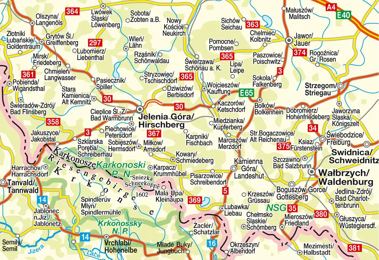 Bild: 9783931103729 | Höfer Polen/Tschechien CR 303. Riesengebirge 1:100 000. Straßenkarte