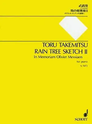 Cover: 9784890663729 | Rain Tree Sketch II | In Memoriam Olivier Messiaen - For Piano | Buch