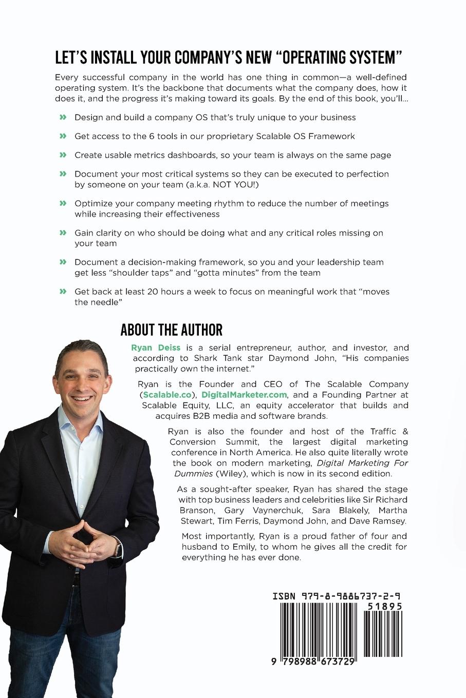 Rückseite: 9798988673729 | Get Scalable | Ryan Deiss | Taschenbuch | Englisch | 2023