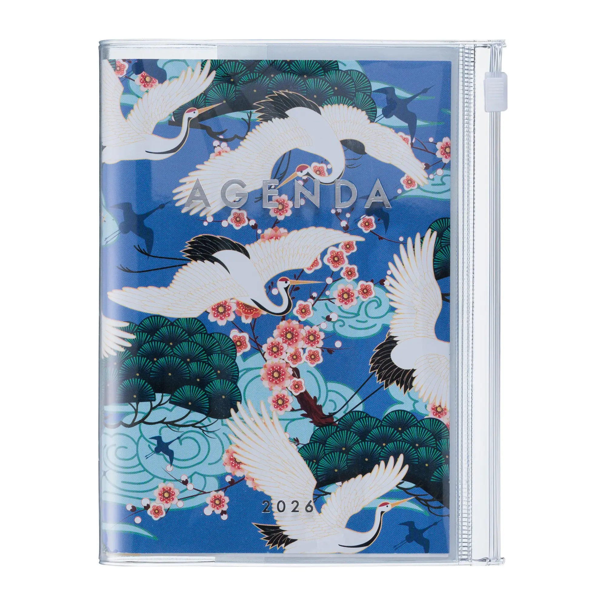Cover: 4550045143829 | MARK'S 2025/26 Taschenkalender, A6 Japan / Birds // Blue | MARK'S Inc.