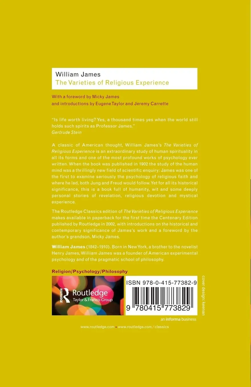 Rückseite: 9780415773829 | The Varieties of Religious Experience | A Study In Human Nature | Buch