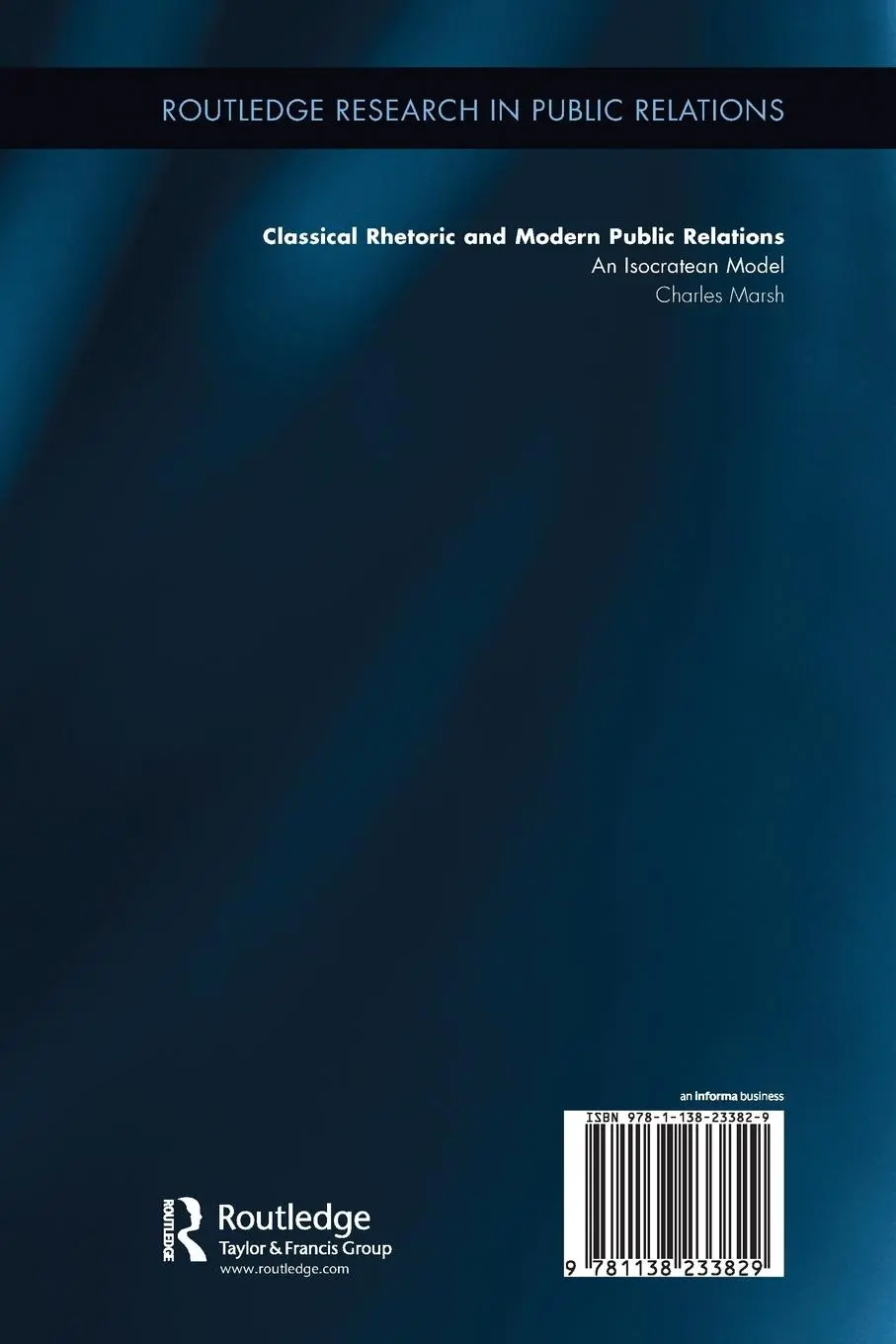 Rückseite: 9781138233829 | Classical Rhetoric and Modern Public Relations | An Isocratean Model