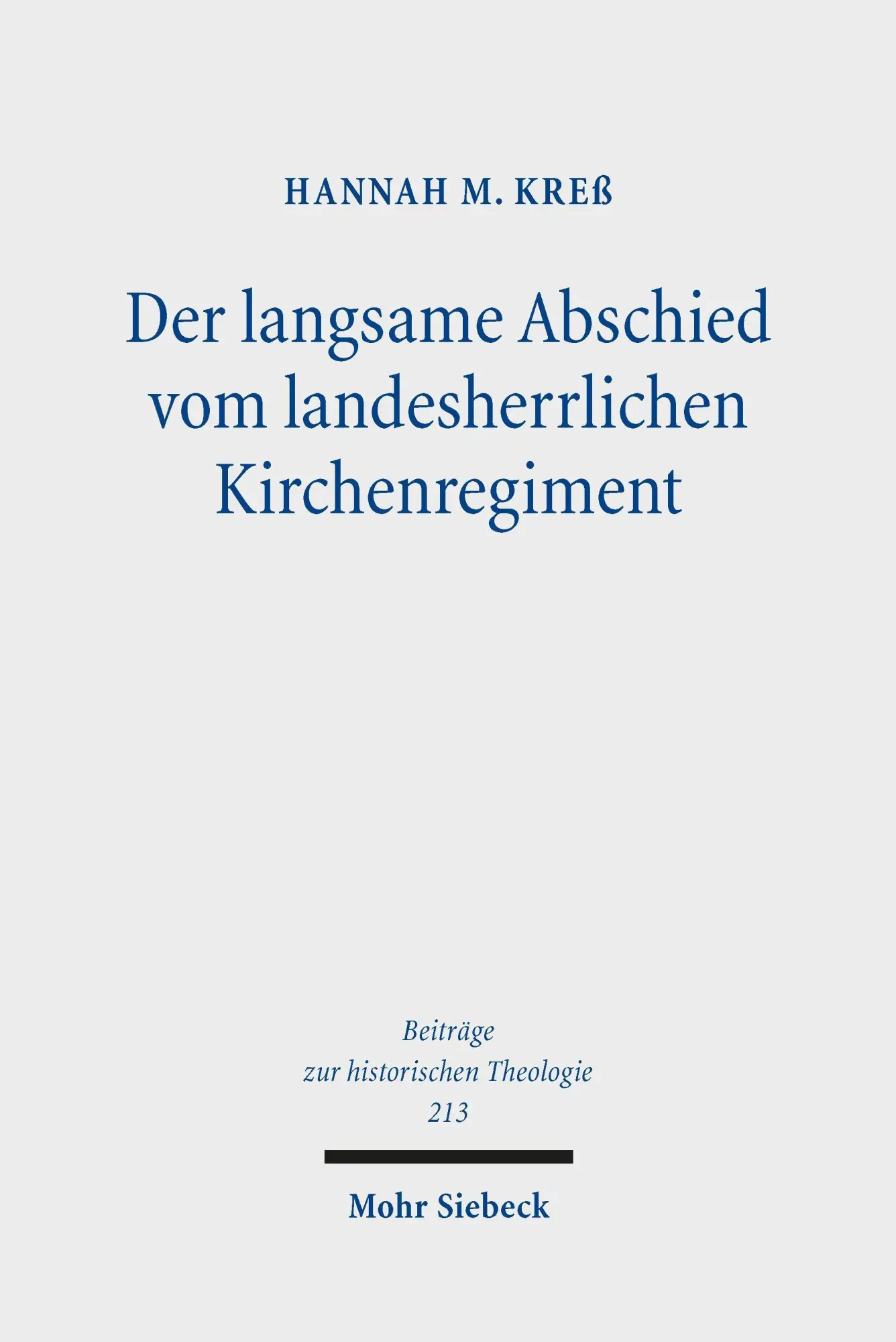 Der langsame Abschied vom landesherrlichen Kirchenregiment