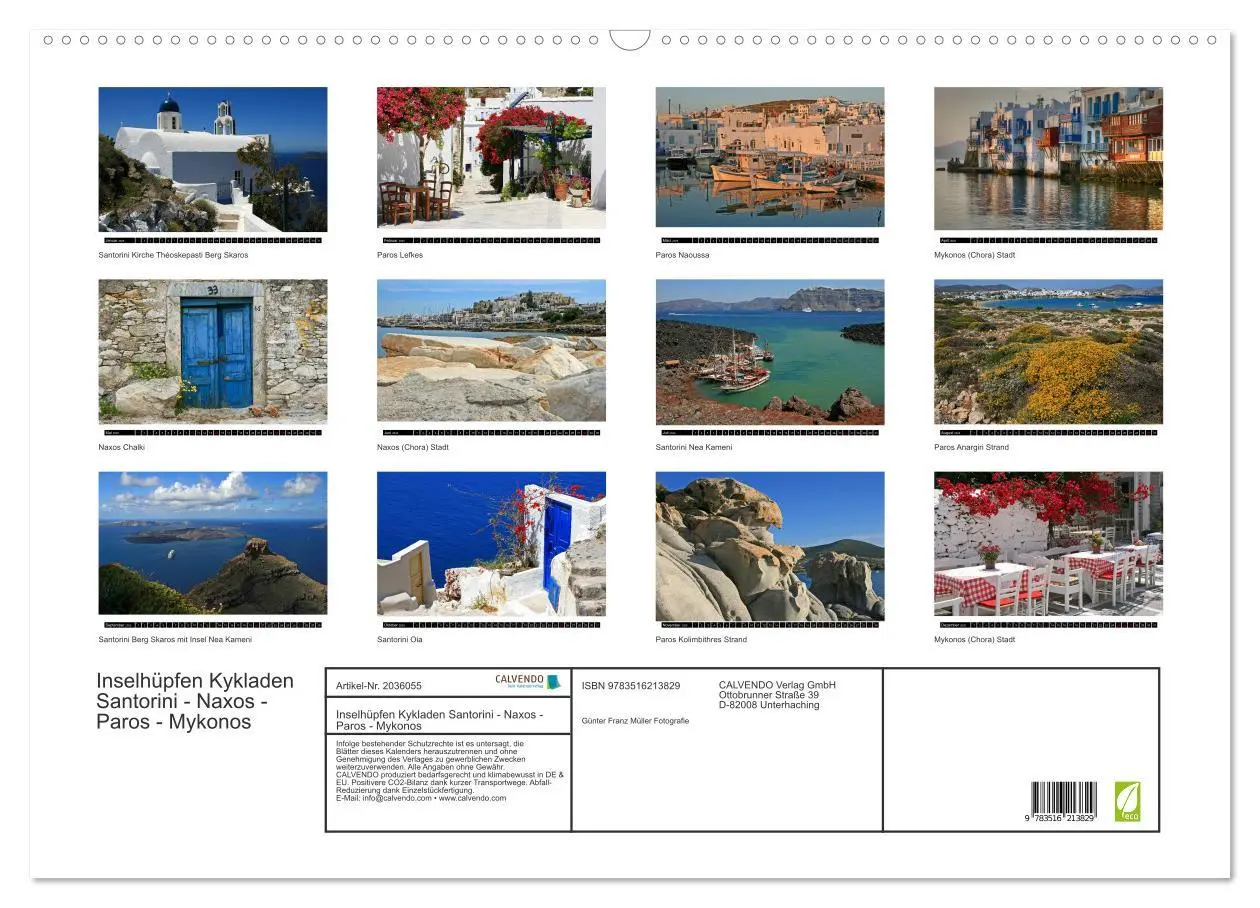 Bild: 9783516213829 | Inselhüpfen Kykladen Santorini - Naxos - Paros - Mykonos...