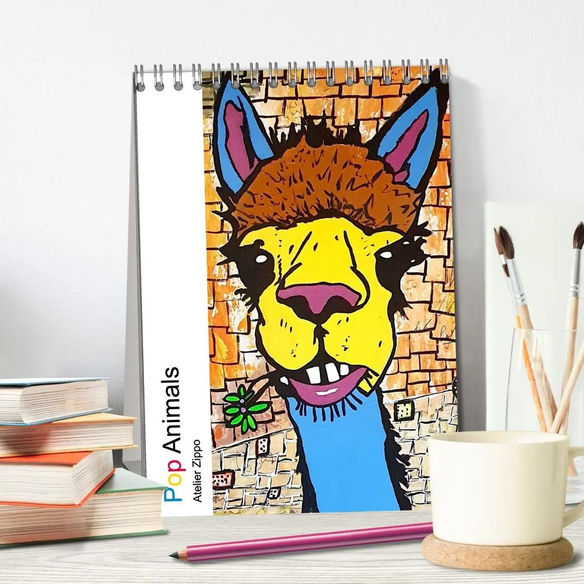 Bild: 9783516693829 | Pop Art Animals - Atelier Zippo (Tischkalender 2026 DIN A5 hoch),...