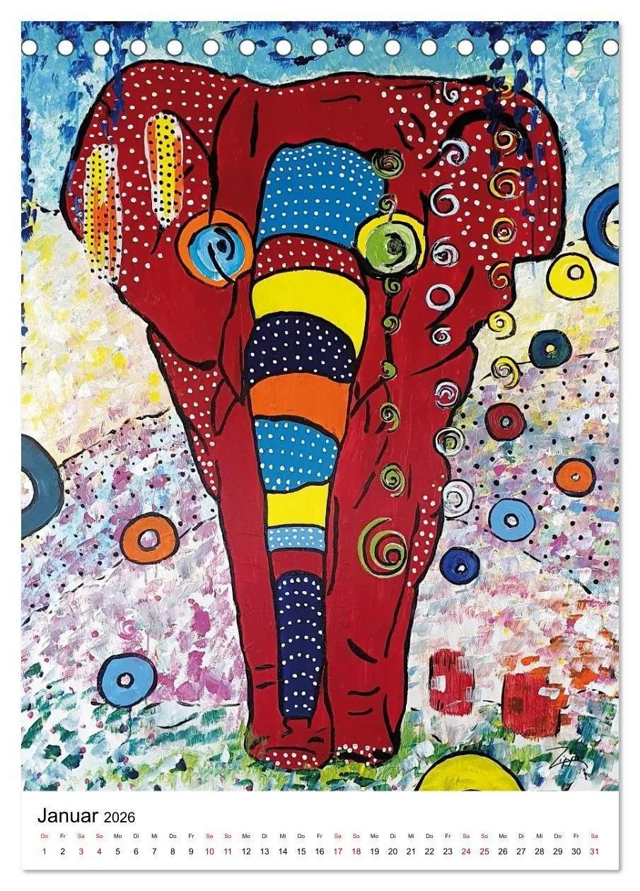 Bild: 9783516693829 | Pop Art Animals - Atelier Zippo (Tischkalender 2026 DIN A5 hoch),...