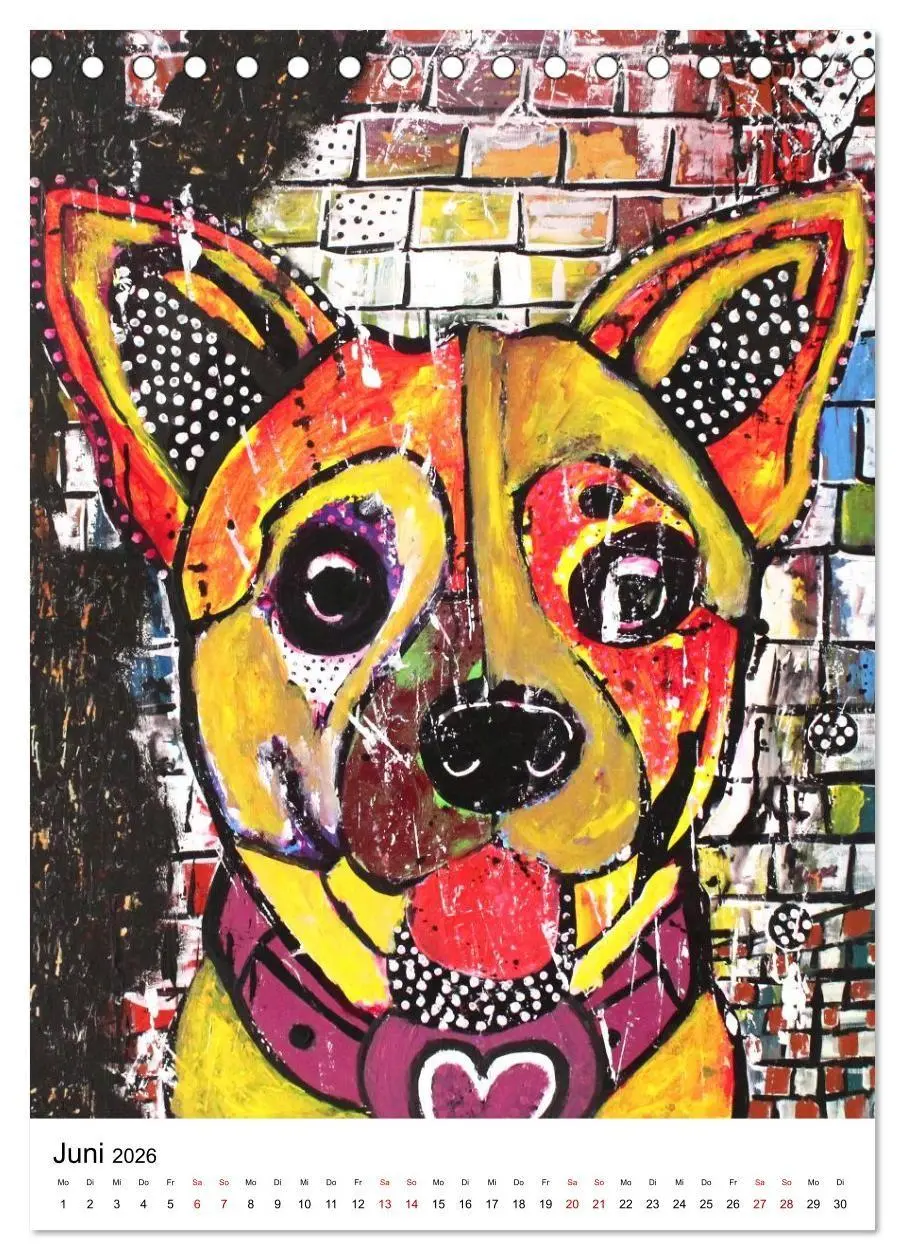 Bild: 9783516693829 | Pop Art Animals - Atelier Zippo (Tischkalender 2026 DIN A5 hoch),...