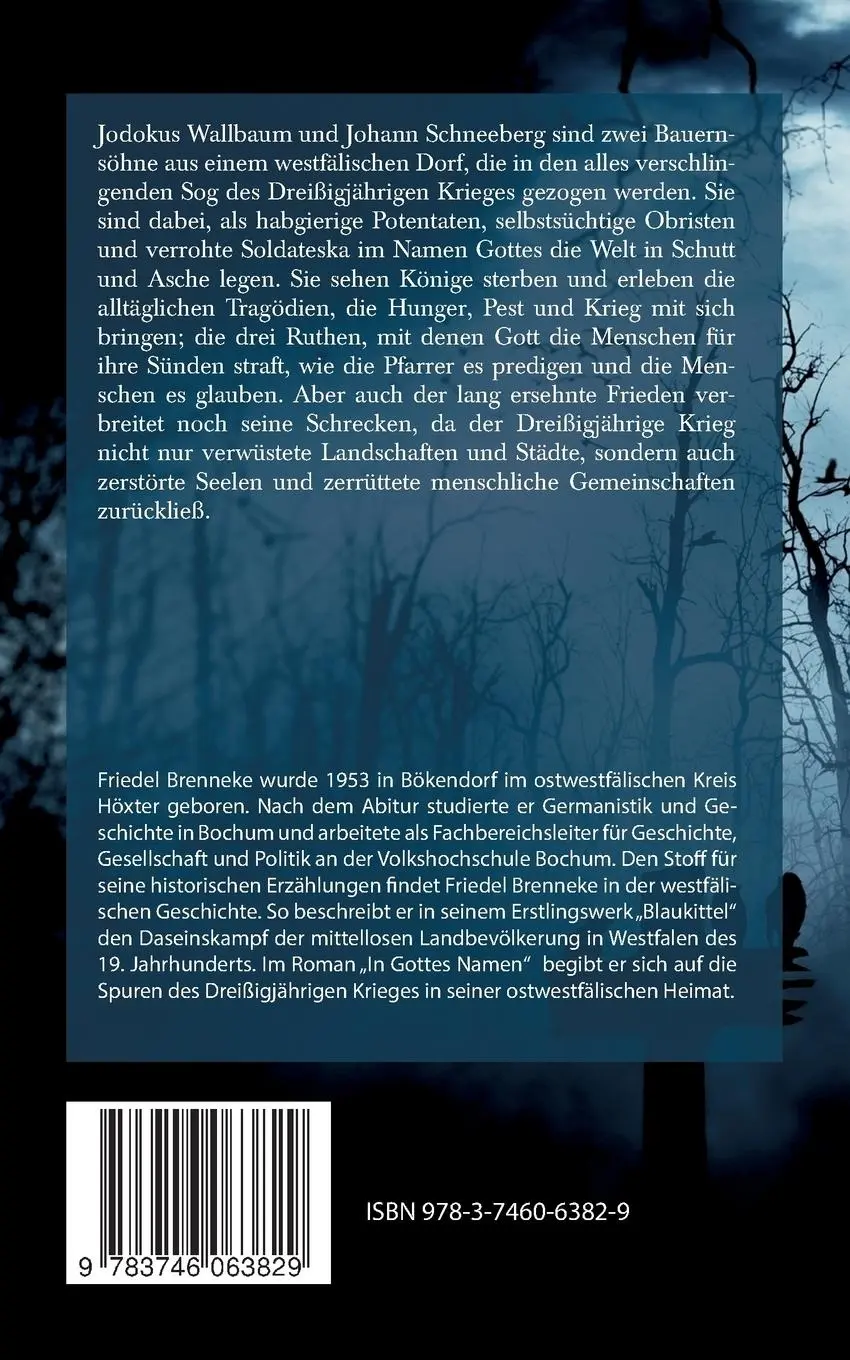 Rückseite: 9783746063829 | In Gottes Namen | Historischer Roman aus dem Dreißigjährigen Krieg