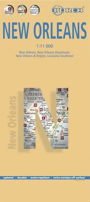 Cover: 9783866093829 | Borch Map New Orleans | (Land-)Karte | Mehrfarbendruck. Gefalzt | 2 S.