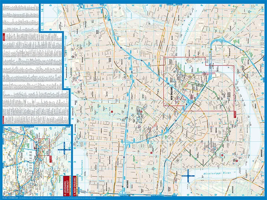 Bild: 9783866093829 | Borch Map New Orleans | (Land-)Karte | Mehrfarbendruck. Gefalzt | 2 S.