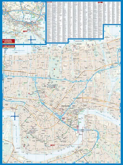 Bild: 9783866093829 | Borch Map New Orleans | (Land-)Karte | Mehrfarbendruck. Gefalzt | 2 S.