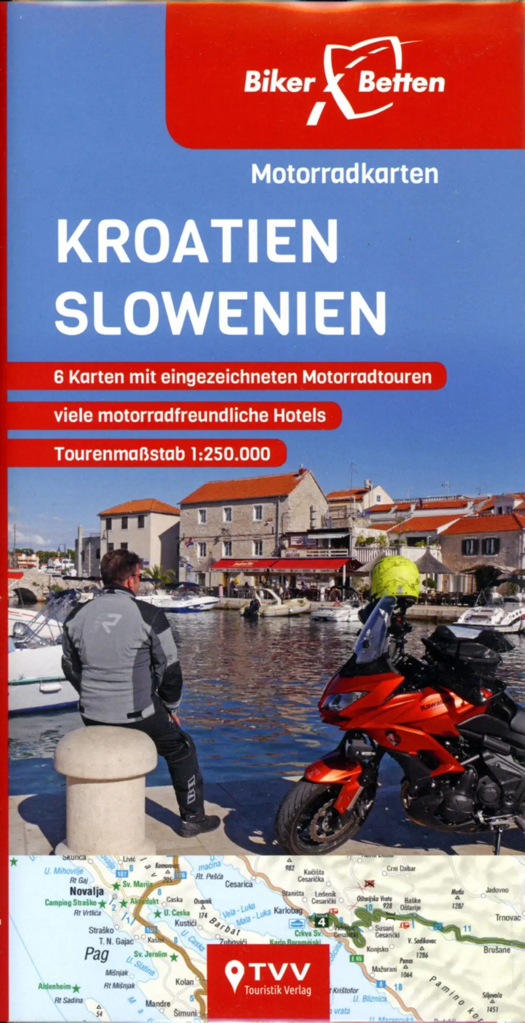 Cover: 9783937063829 | Motorradkarten Set Kroatien Slowenien | Bikerbetten | (Land-)Karte