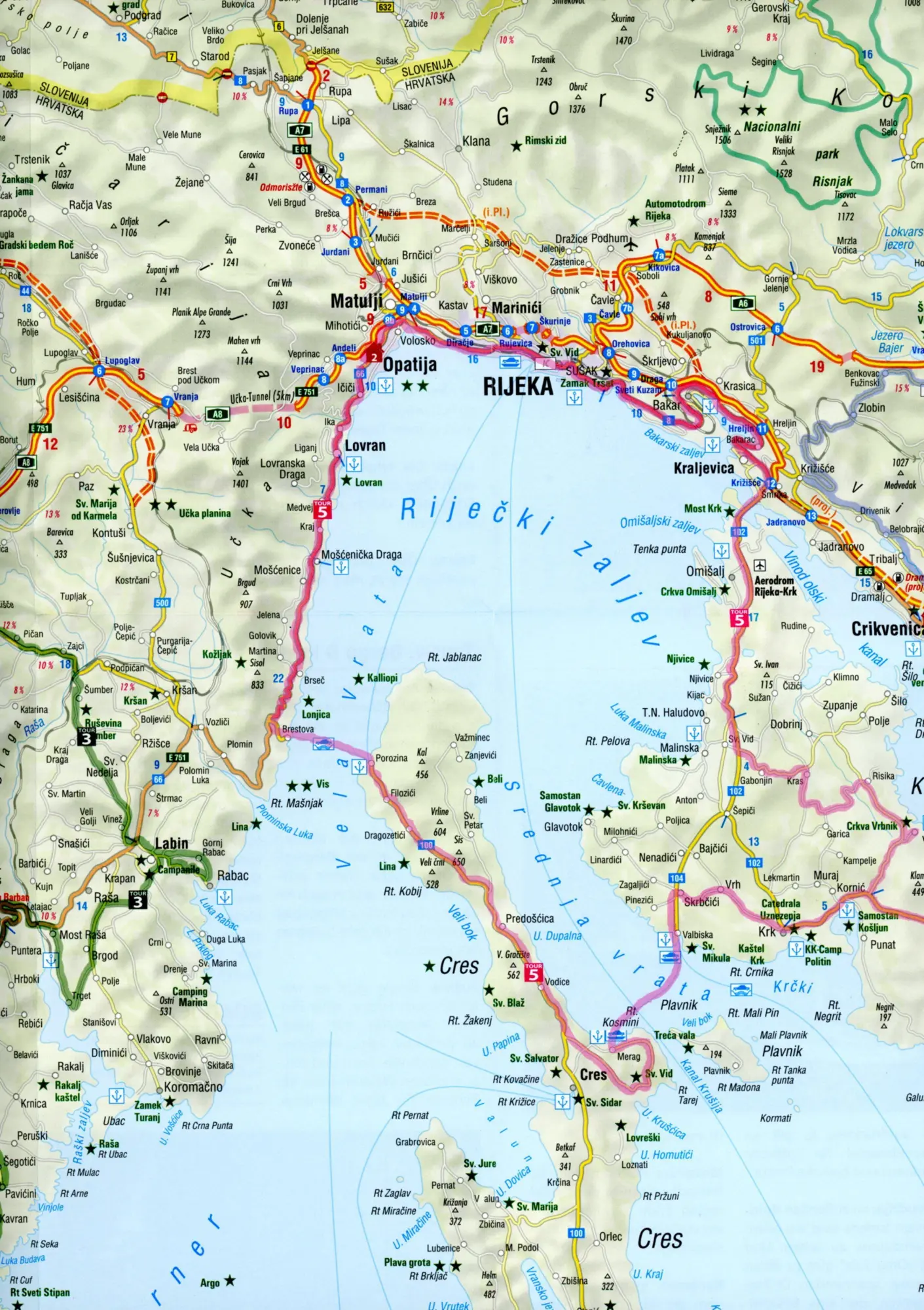 Bild: 9783937063829 | Motorradkarten Set Kroatien Slowenien | Bikerbetten | (Land-)Karte