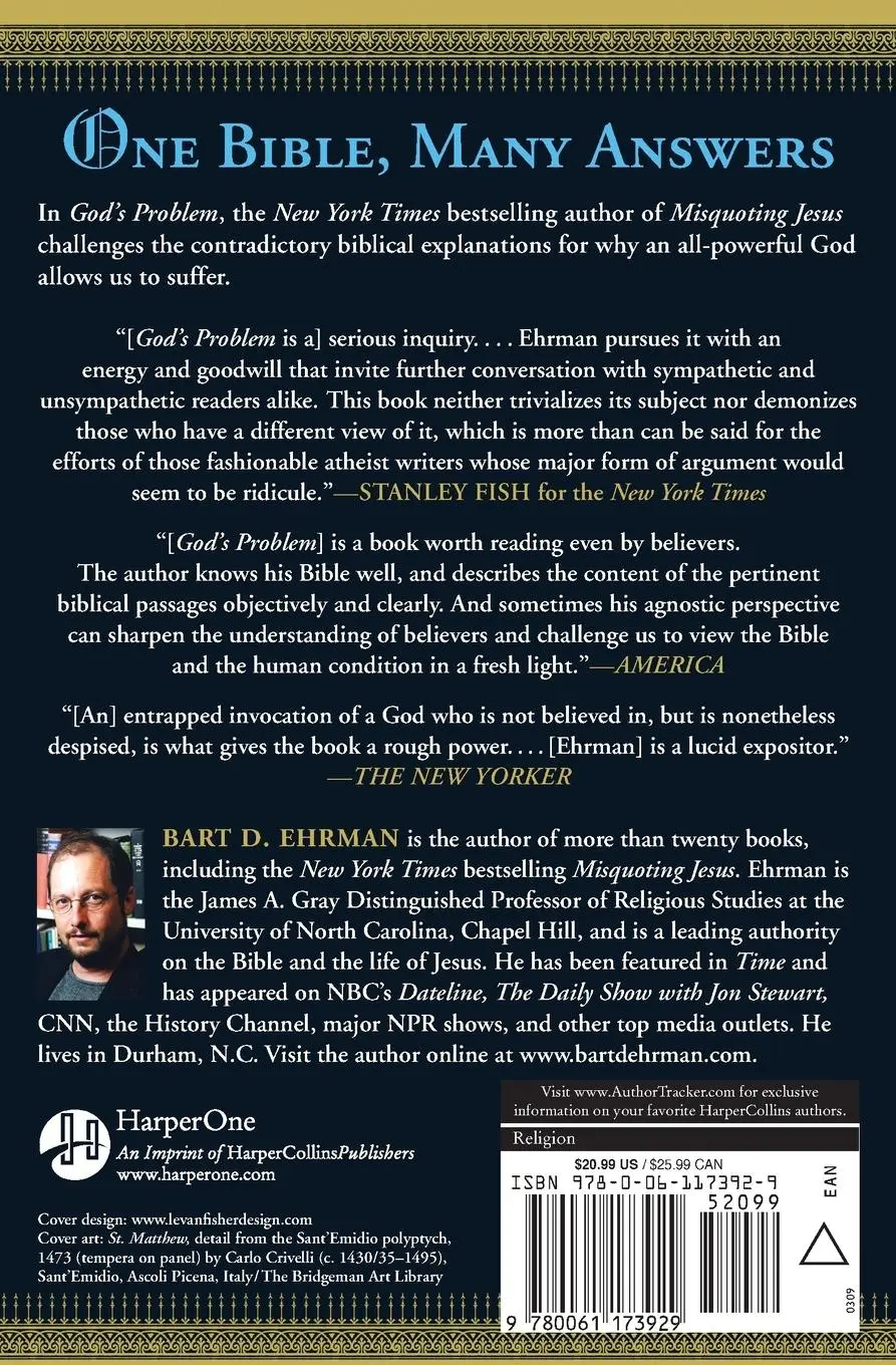 Rückseite: 9780061173929 | God's Problem | Bart D Ehrman | Taschenbuch | Kartoniert / Broschiert