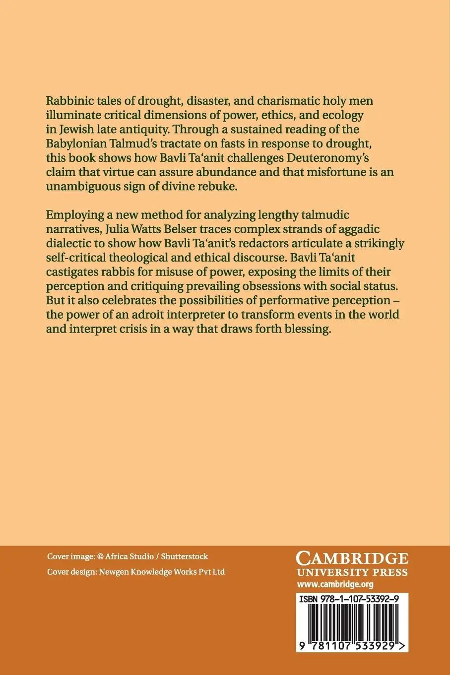 Rückseite: 9781107533929 | Power, Ethics, and Ecology in Jewish Late Antiquity | Belser | Buch