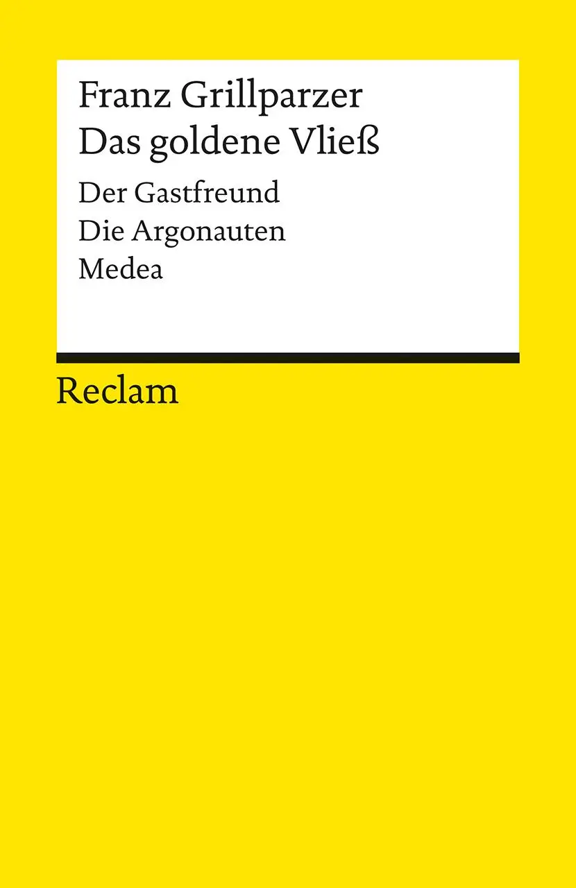 Cover: 9783150043929 | Das goldene Vließ | Franz Grillparzer | Taschenbuch | 211 S. | Deutsch