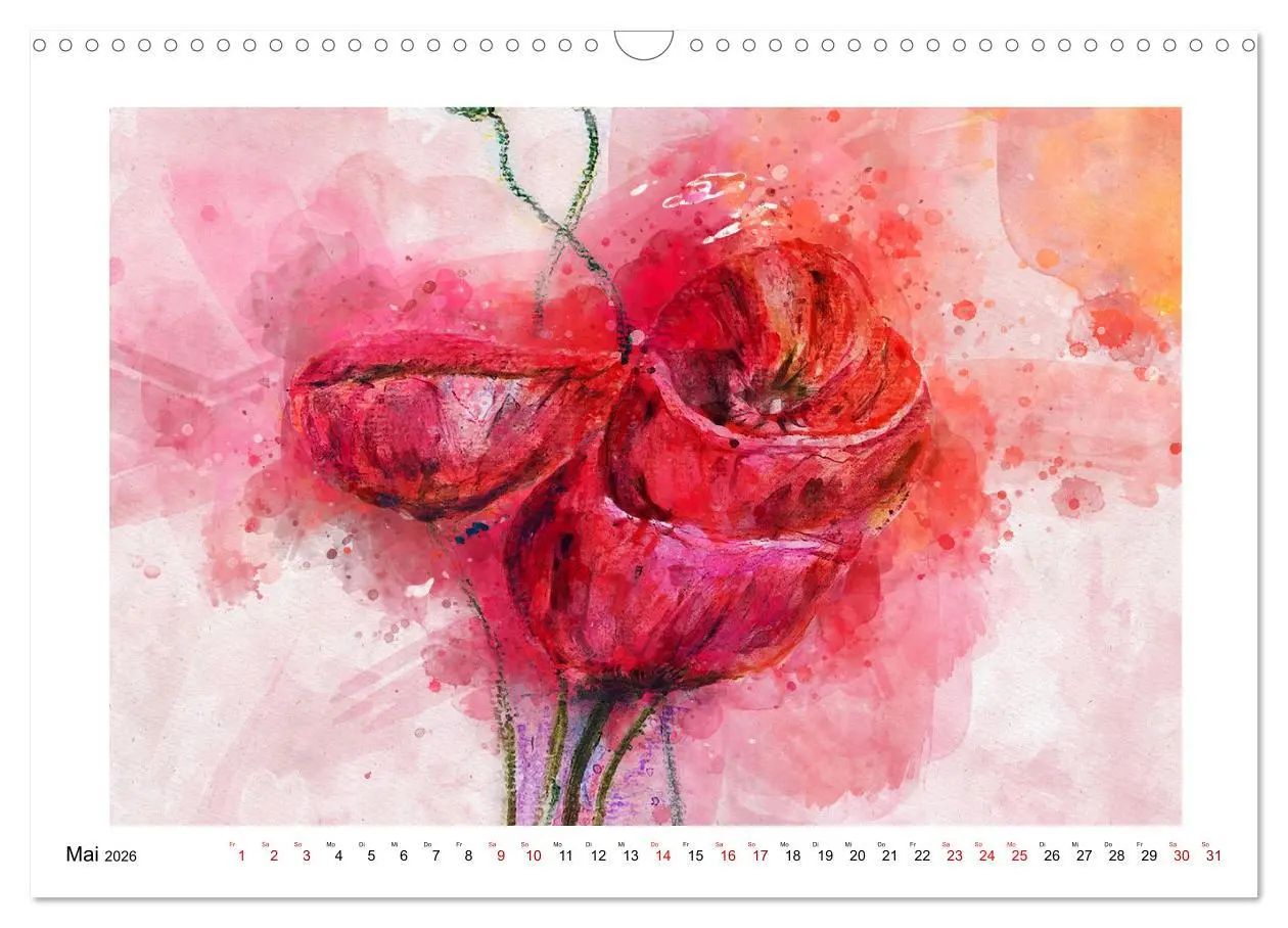 Bild: 9783457593929 | Blüten &amp; Blumen Aquarelle - Farbenfrohe Schönheiten (Wandkalender...