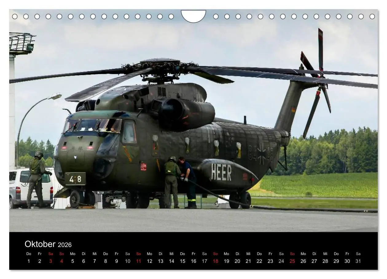 Bild: 9783516203929 | Helicopter 2026 (Wandkalender 2026 DIN A4 quer), CALVENDO...