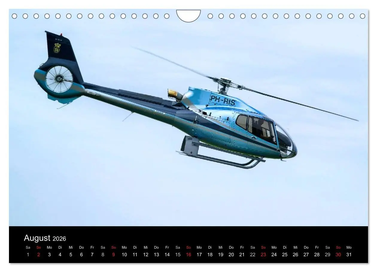 Bild: 9783516203929 | Helicopter 2026 (Wandkalender 2026 DIN A4 quer), CALVENDO...