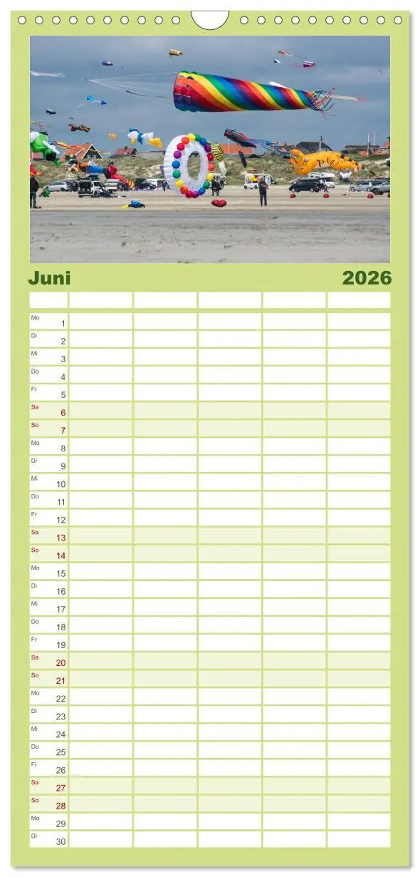 Bild: 9783516513929 | Familienplaner 2026 - Fanø - Himmel, Hav og mere mit 5 Spalten...