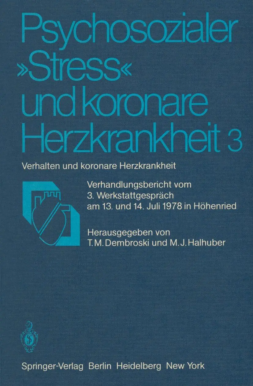 Cover: 9783540103929 | Psychosozialer "Stress" und koronare Herzkrankheit 3 | Taschenbuch | x
