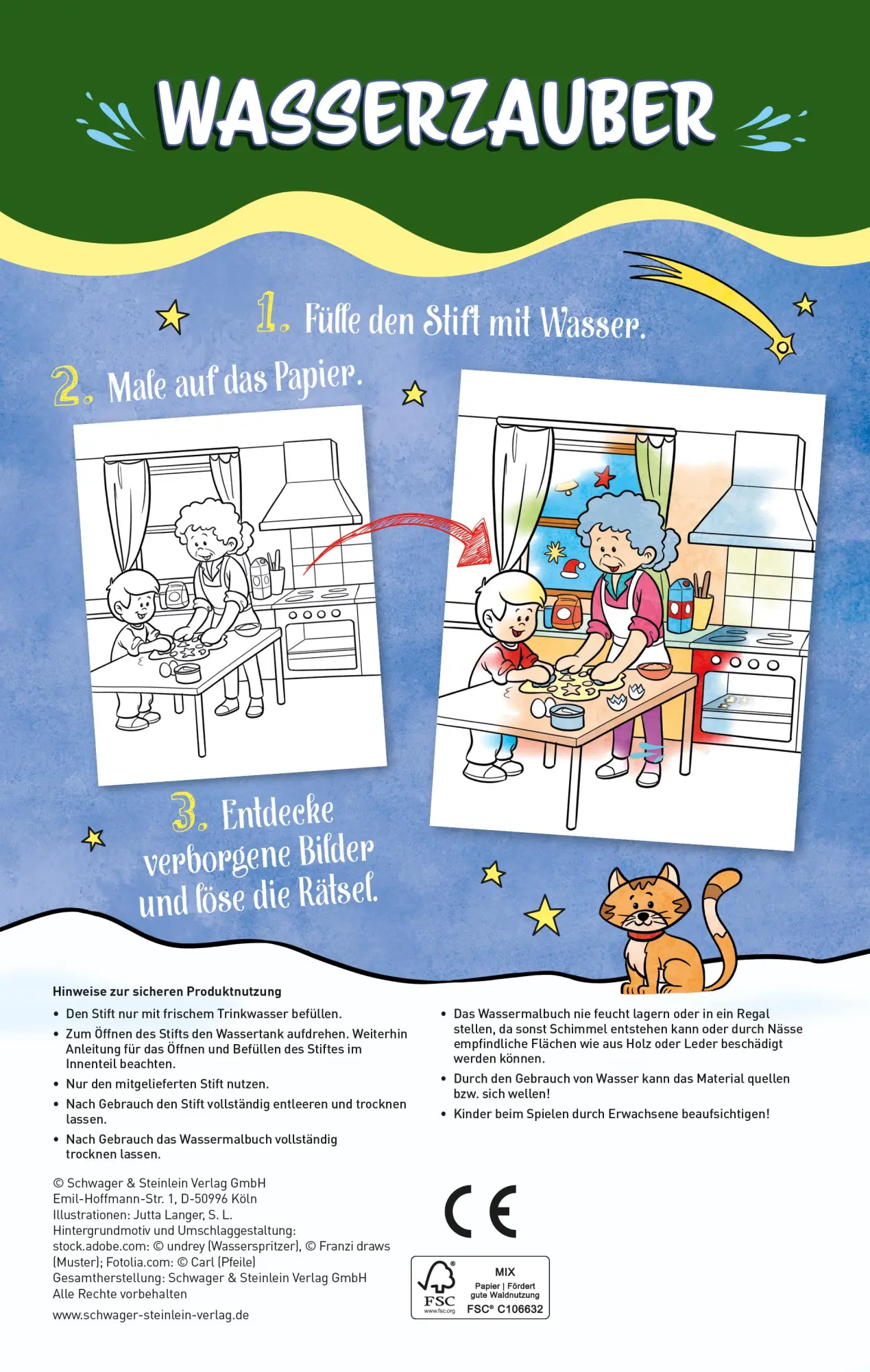 Rückseite: 9783849943929 | Weihnachten Wasserzauber Malbuch | Buch | 10 S. | Deutsch | 2025