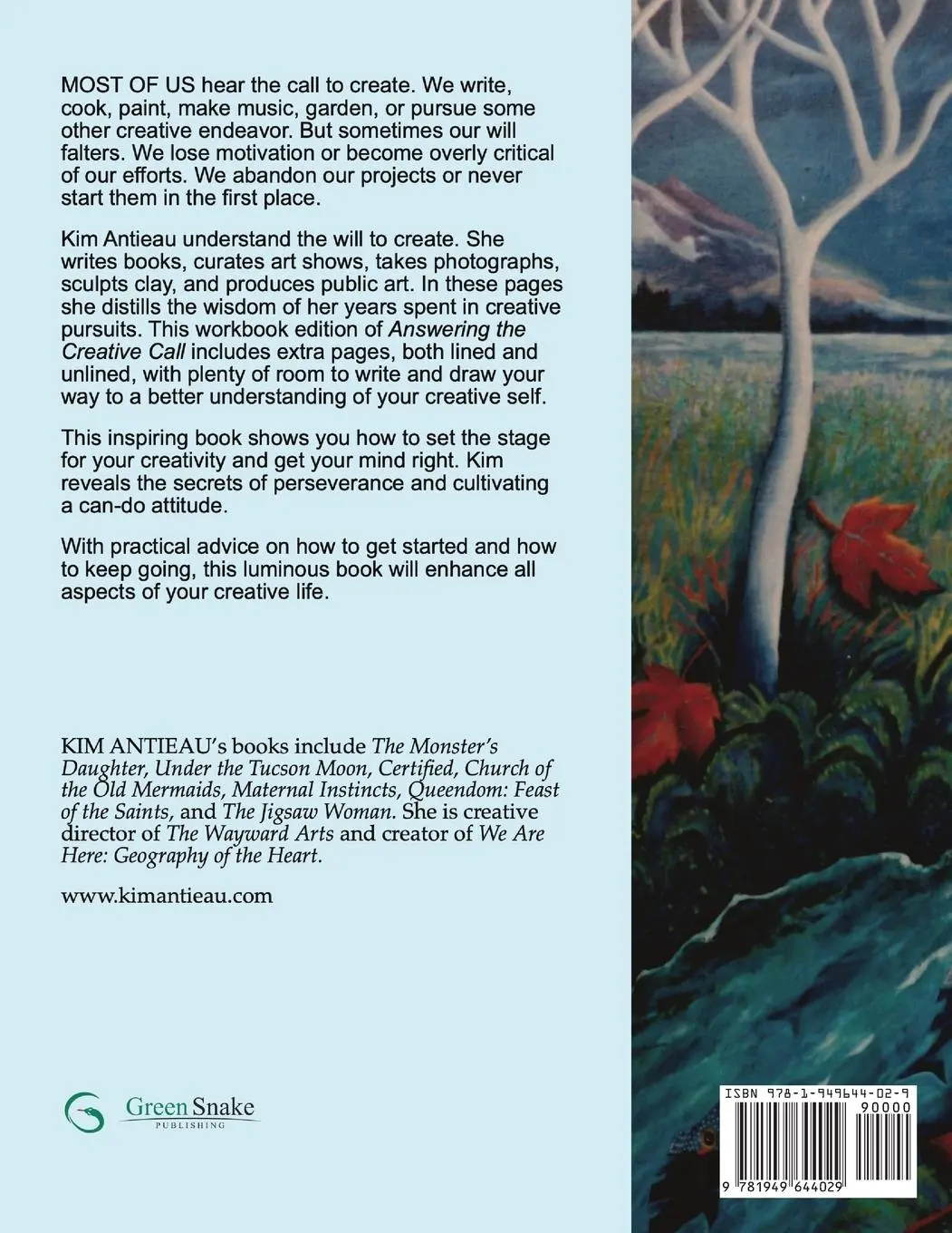 Rückseite: 9781949644029 | Answering the Creative Call Workbook | Kim Antieau | Taschenbuch