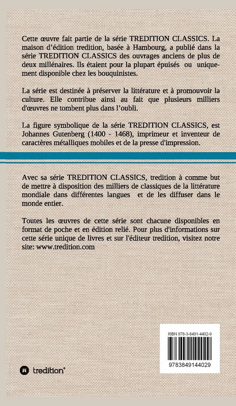 Rückseite: 9783849144029 | La Navigation Aérienne L'aviation Et La Direction Des Aérostats...