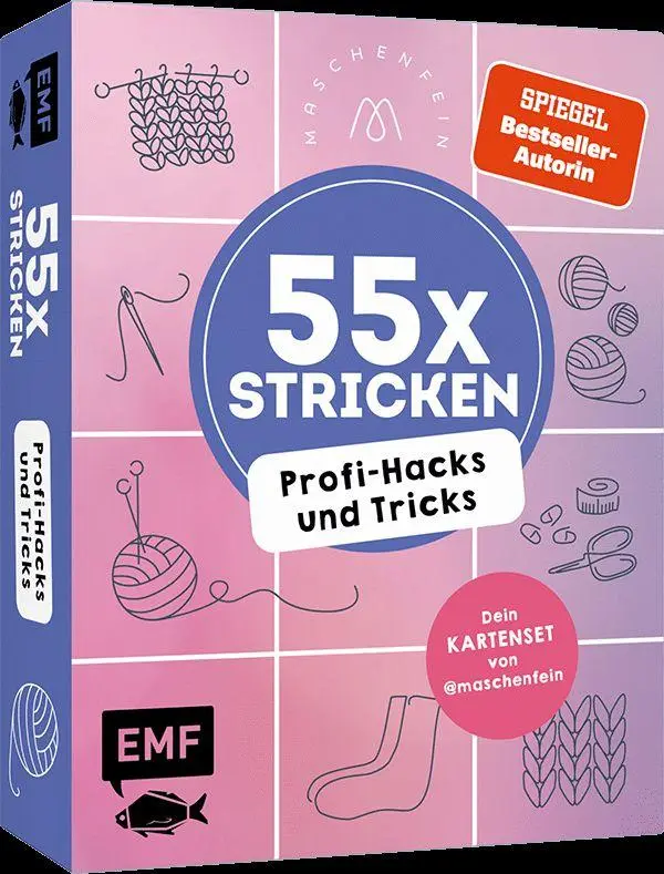 55 x stricken - Profi-Hacks und Tricks | Dein Kartenset von maschenfein