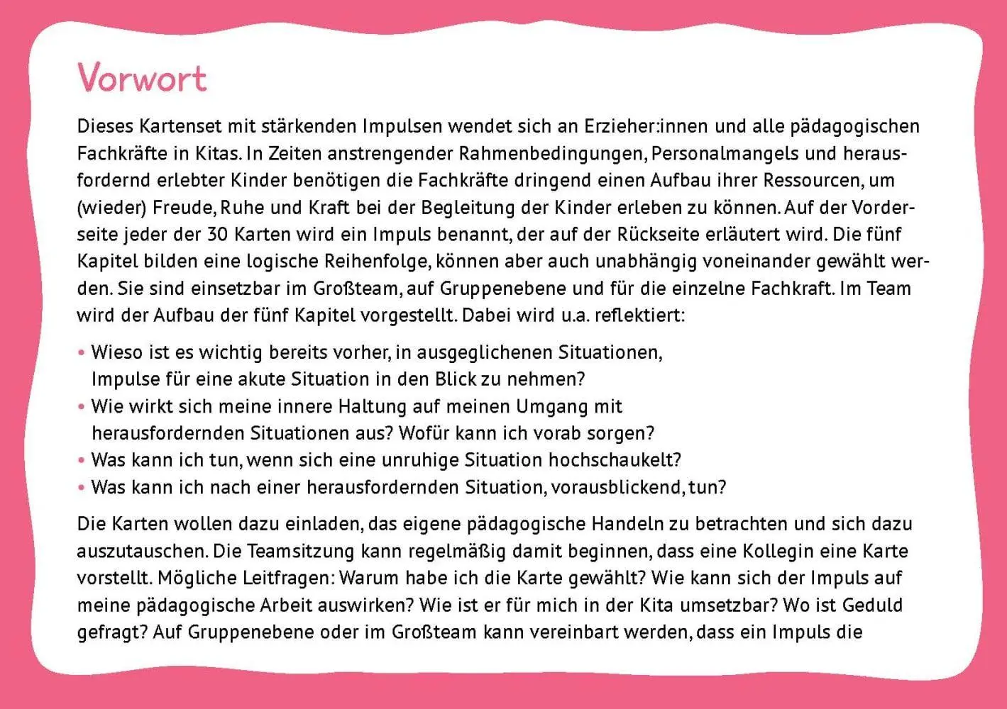 Bild: 4260694924129 | Das tut mir gut im Kita-Alltag | Monika Bücken-Schaal | Box | 32 S.