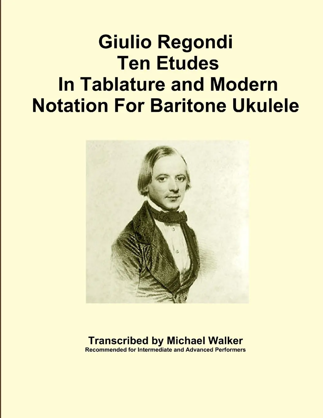 Cover: 9781365814129 | Giulio Regondi Ten Etudes In Tablature and Modern Notation For...
